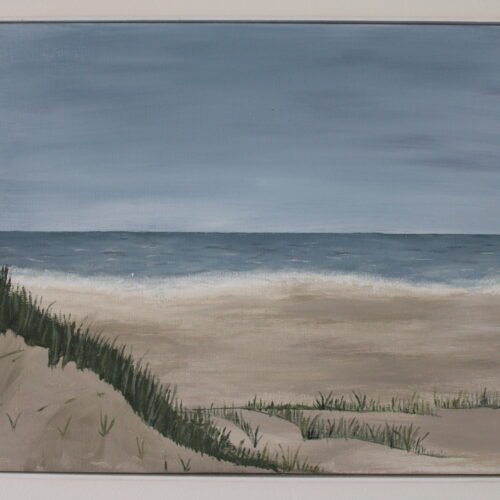 Schilderij - Storm op komst