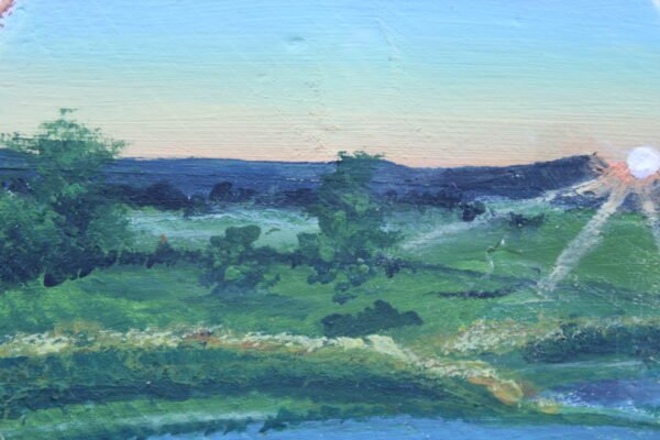 Schilderij - Zonsondergang