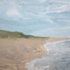 Schilderij - Minimalistisch strand met een detail